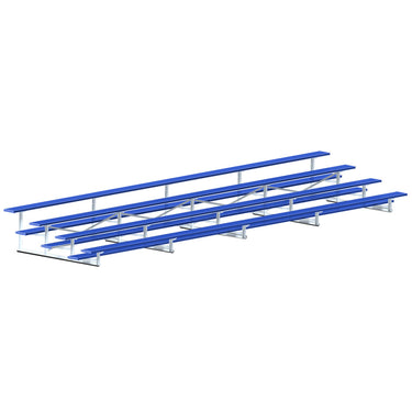Bleacher - 27 ft. (4 Row - Single Foot Plank) - All Aluminum (Powder Coated)